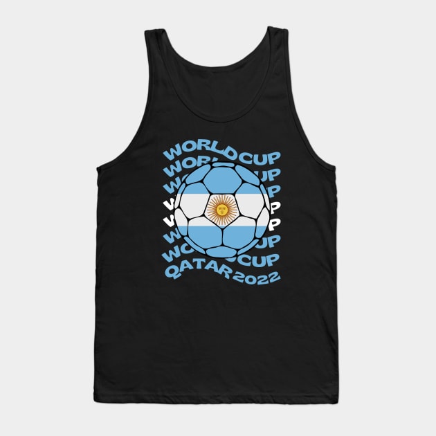 Argentina Mundial Tank Top by footballomatic